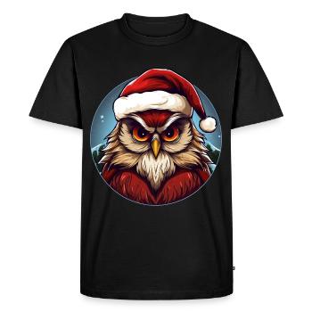 Night Owls Christmas - Men's Premium Organic T-Shirt - black - Front - Nico (187cm)