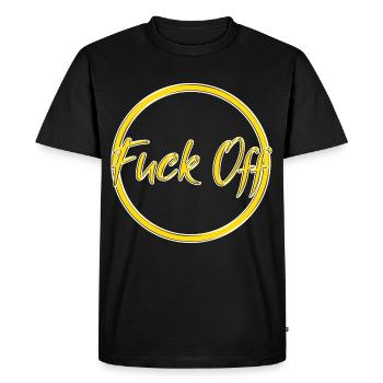 Va te faire foutre - T-shirt Premium bio Homme - noir - Devant - Nico (187cm)