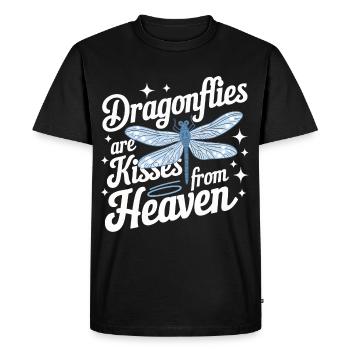Dragonfly Dragonflies Insects Nature - Men's Premium Organic T-Shirt - black - Front - Nico (187cm)