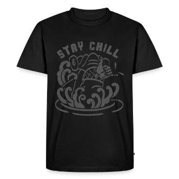 Restez au frais - T-shirt Premium bio Homme - noir - Devant - Nico (187cm)