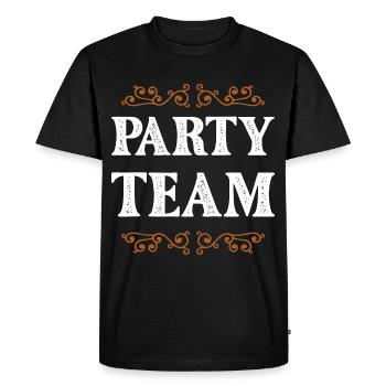 Équipe de fête - T-shirt Premium bio Homme - noir - Devant - Nico (187cm)