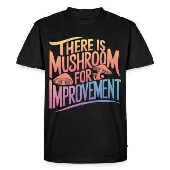 Champignons Champignons Champignon Champignon - T-shirt Premium bio Homme - noir - Devant - Nico (187cm)