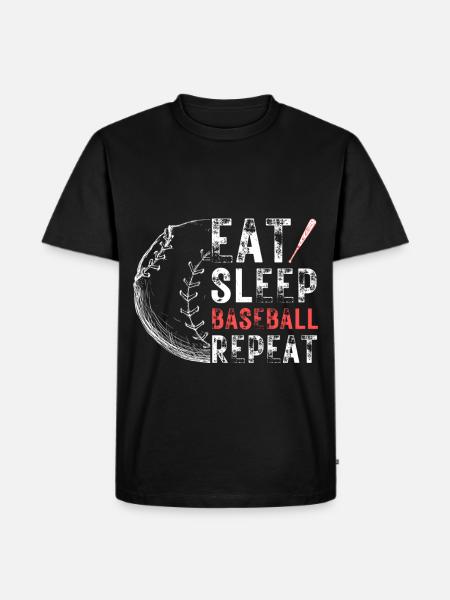 Baseball Fan Saying Baseball Team - Men's Premium Organic T-Shirt - black