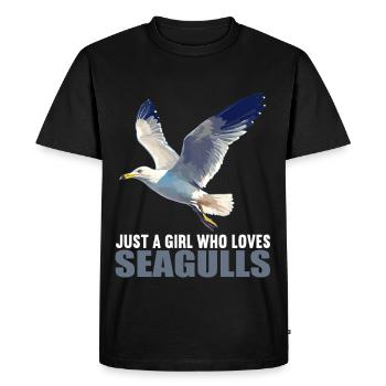 Mouettes Mouette - T-shirt Premium bio Homme - noir - Devant - Nico (187cm)