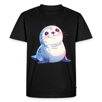 Seals, Seal - Men's Premium Organic T-Shirt - black - Front - Nico (187cm)