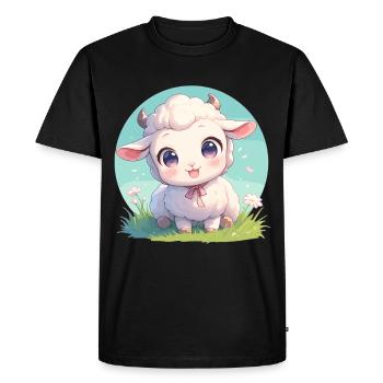 Mouton Mouton - T-shirt Premium bio Homme - noir - Devant - Nico (187cm)