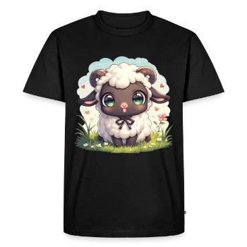 Mouton Mouton - T-shirt Premium bio Homme - noir - Devant - Nico (187cm)