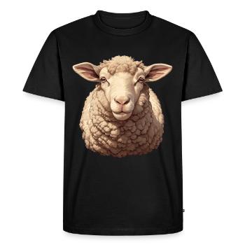Mouton Mouton - T-shirt Premium bio Homme - noir - Devant - Nico (187cm)