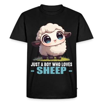 Mouton Mouton - T-shirt Premium bio Homme - noir - Devant - Nico (187cm)