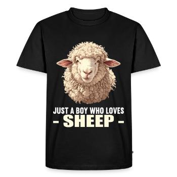 Mouton Mouton - T-shirt Premium bio Homme - noir - Devant - Nico (187cm)