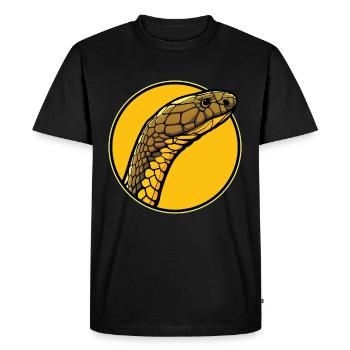 Cobras royaux Cobra royaux - T-shirt Premium bio Homme - noir - Devant - Nico (187cm)