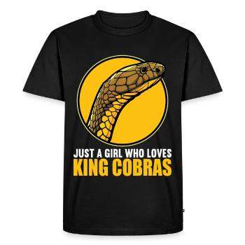 Cobras royaux Cobra royaux - T-shirt Premium bio Homme - noir - Devant - Nico (187cm)
