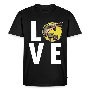 Alligator Pike Alligator Pike - T-shirt Premium bio Homme - noir - Devant - Nico (187cm)