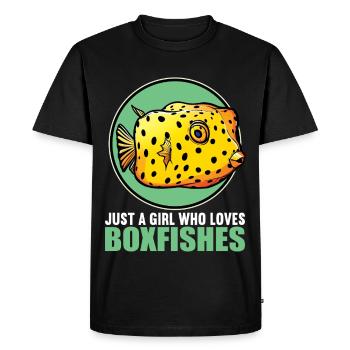 Poisson-coffre Poisson-coffre - T-shirt Premium bio Homme - noir - Devant - Nico (187cm)