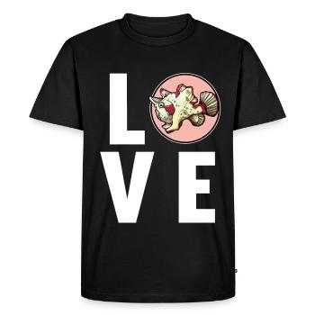 Poisson-grenouille Anglerfisch - T-shirt Premium bio Homme - noir - Devant - Nico (187cm)