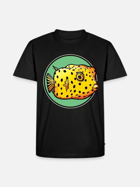 Kofferfische Kofferfisch - Männer Premium Bio T-Shirt - Schwarz