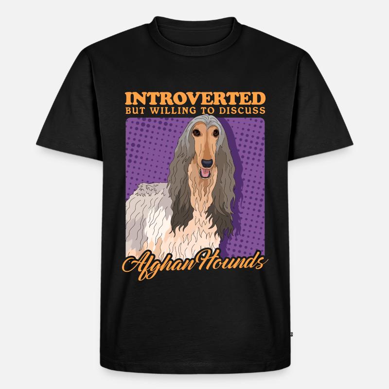 Afghanischer Windhund Besitzer Geschenk - Männer Premium Bio T-Shirt - Schwarz