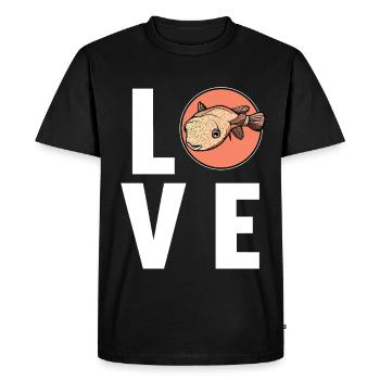 Poisson-globe Poisson-globe - T-shirt Premium bio Homme - noir - Devant - Nico (187cm)