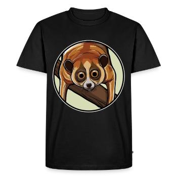 Slow lorises Loris - Men's Premium Organic T-Shirt - black - Front - Nico (187cm)