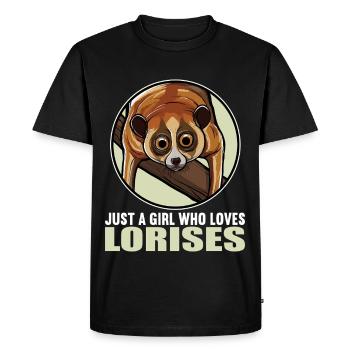 Slow lorises Loris - Men's Premium Organic T-Shirt - black - Front - Nico (187cm)