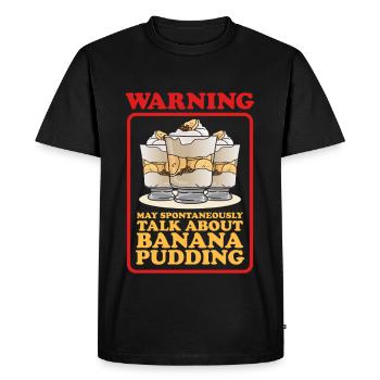 Banana Pudding Banana Pudding Gifts - Men's Premium Organic T-Shirt - black - Front - Nico (187cm)