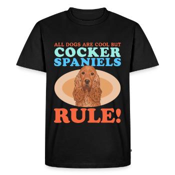 Cocker Spaniel Cocker Spaniel Gift - Men's Premium Organic T-Shirt - black - Front - Nico (187cm)