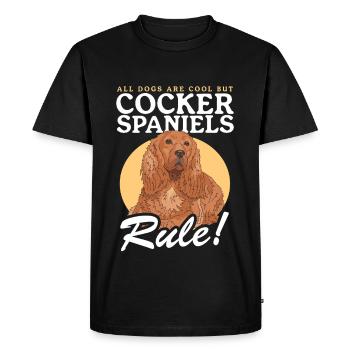 Cocker Spaniel Cocker Spaniel Gifts - Men's Premium Organic T-Shirt - black - Front - Nico (187cm)