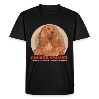 Cocker Spaniel Dogs Cocker Spaniel Gift - Men's Premium Organic T-Shirt - black - Front - Nico (187cm)