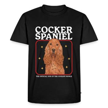 Cocker Spaniel Dogs Cocker Spaniel Gifts - Men's Premium Organic T-Shirt - black - Front - Nico (187cm)