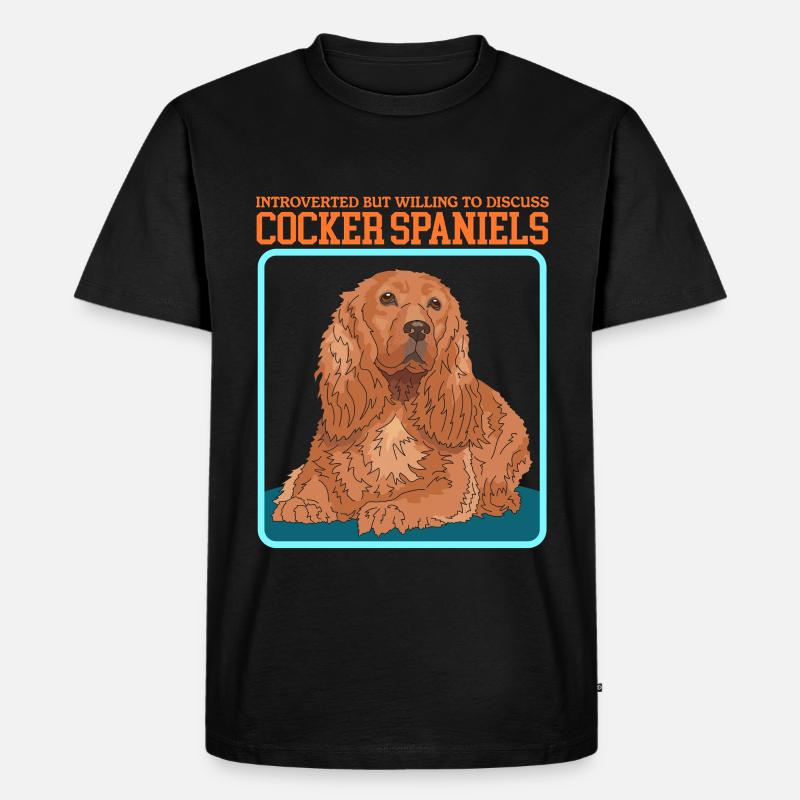 Cocker Spaniel Cocker Spaniel Cadeaux - T-shirt Premium bio Homme - noir