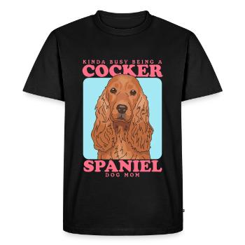 Cocker Spaniel Mom Cocker Spaniel Gift - Men's Premium Organic T-Shirt - black - Front - Nico (187cm)