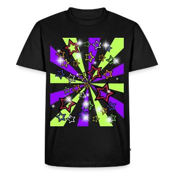 Retro Star 60s Vintage - Men's Premium Organic T-Shirt - black - Front - Nico (187cm)