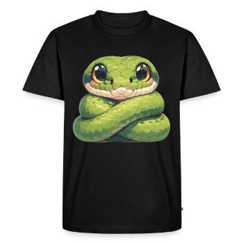 Serpents Serpent - T-shirt Premium bio Homme - noir - Devant - Nico (187cm)