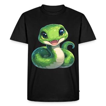 Serpents Serpent - T-shirt Premium bio Homme - noir - Devant - Nico (187cm)