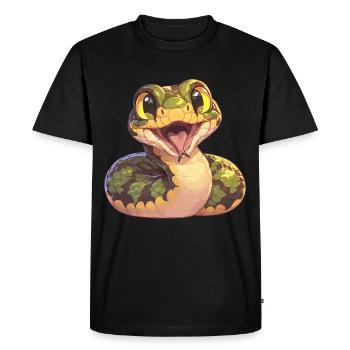 Serpents Serpent - T-shirt Premium bio Homme - noir - Devant - Nico (187cm)