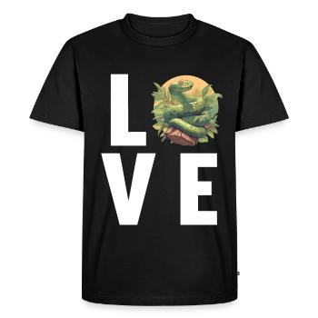 Serpents Serpent - T-shirt Premium bio Homme - noir - Devant - Nico (187cm)