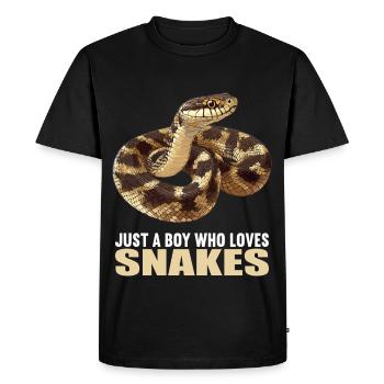 Serpents Serpent - T-shirt Premium bio Homme - noir - Devant - Nico (187cm)