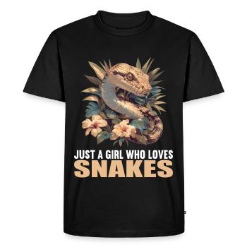 Serpents Serpent - T-shirt Premium bio Homme - noir - Devant - Nico (187cm)