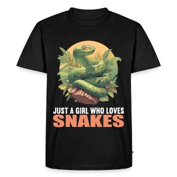 Serpents Serpent - T-shirt Premium bio Homme - noir - Devant - Nico (187cm)