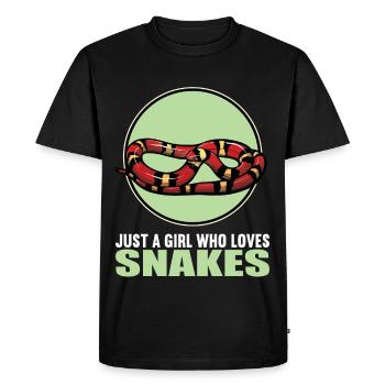 Serpents Serpent - T-shirt Premium bio Homme - noir - Devant - Nico (187cm)