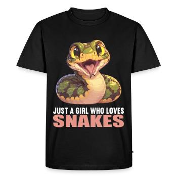 Serpents Serpent - T-shirt Premium bio Homme - noir - Devant - Nico (187cm)
