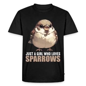 Moineaux Moineau - T-shirt Premium bio Homme - noir - Devant - Nico (187cm)