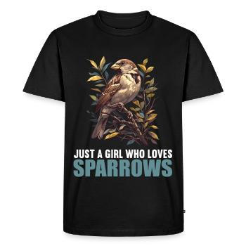 Moineaux Moineau - T-shirt Premium bio Homme - noir - Devant - Nico (187cm)