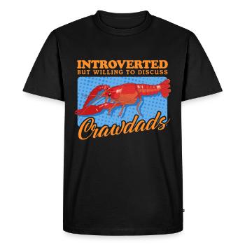 Crayfish Noble Crayfish Crayfish Seafood Gift - Men's Premium Organic T-Shirt - black - Front - Nico (187cm)