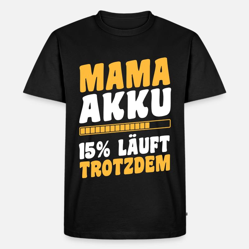 Mutter Team Mama - Männer Premium Bio T-Shirt - Schwarz