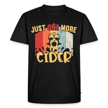 Juste un cidre / cidre de plus - T-shirt Premium bio Homme - noir - Devant - Nico (187cm)