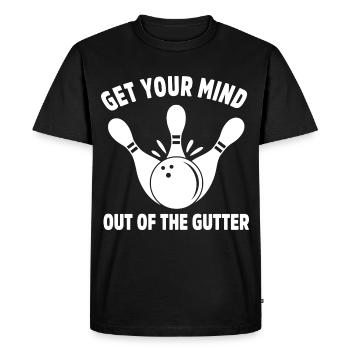 Bowling Bowler Gutter Strike Replacement Needles - Men's Premium Organic T-Shirt - black - Front - Nico (187cm)