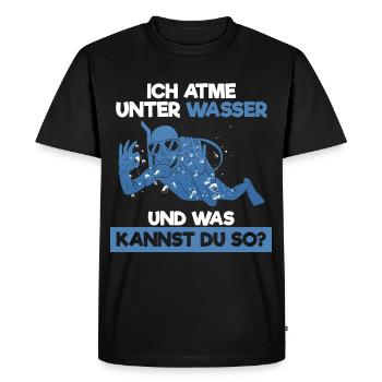I underwater and what can you do divers - Men's Premium Organic T-Shirt - black - Front - Nico (187cm)