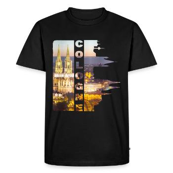 Cologne Cologne Germany City Skyline Cologne Cathedral - Men's Premium Organic T-Shirt - black - Front - Nico (187cm)
