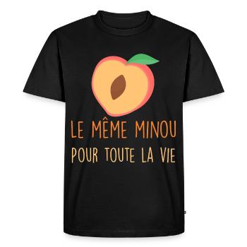 Cadeau mariage Homme C'est Pour La Vie Ce minou - T-shirt Premium bio Homme - noir - Devant - Nico (187cm)